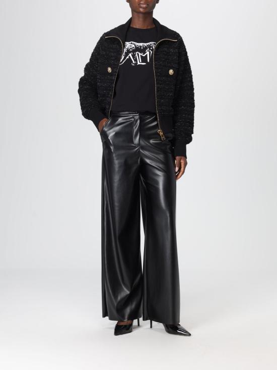 25FW 발망 반팔 티셔츠 FF0EH005GF22 EAB Black - BALMAIN