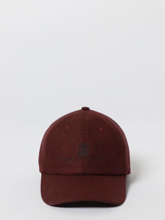 25FW 브루넬로 쿠치넬리 볼캡 M038P9850 T038P CNT14 Burgundy - BRUNELLO CUCINELLI