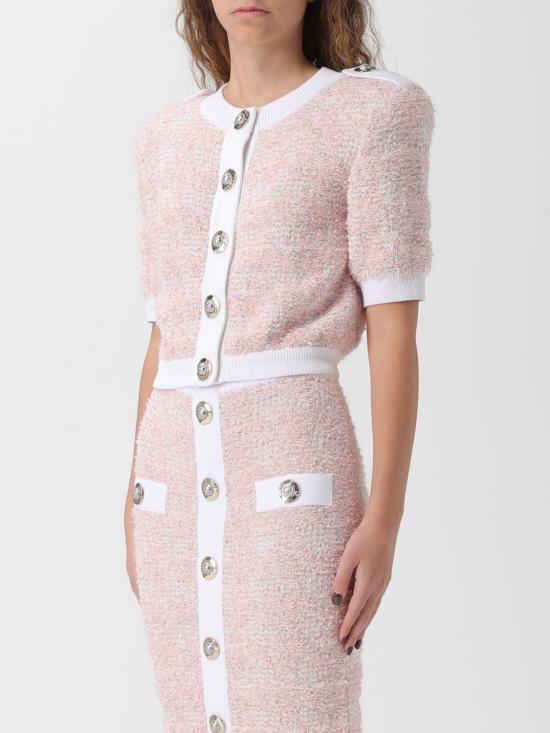 25FW 발망 스웨터 FF1KL235KI72 OIN Pink - BALMAIN