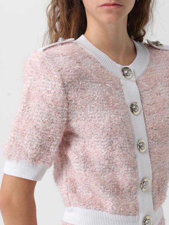 25FW 발망 스웨터 FF1KL235KI72 OIN Pink - BALMAIN