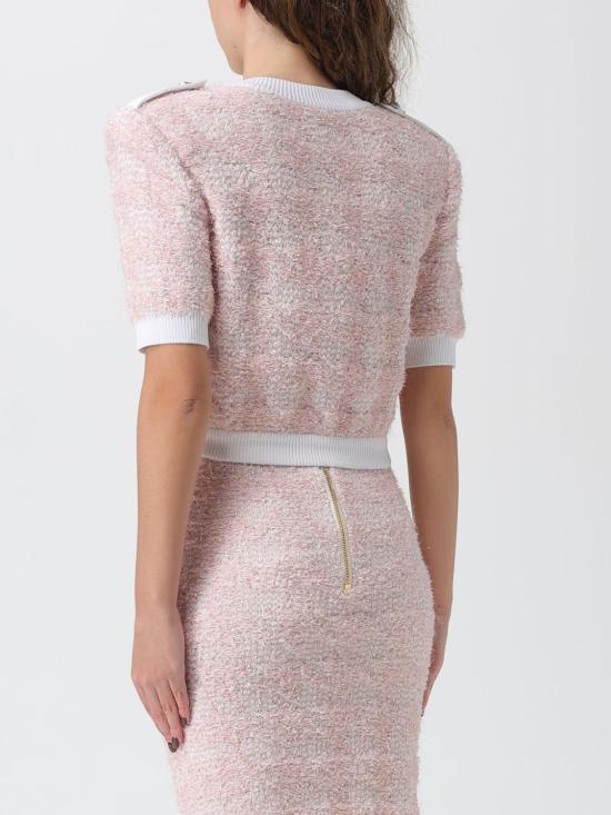 25FW 발망 스웨터 FF1KL235KI72 OIN Pink - BALMAIN