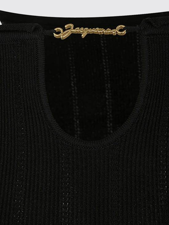 25FW 자크뮈스 롱 원피스 241KN3582355 990 Black - JACQUEMUS