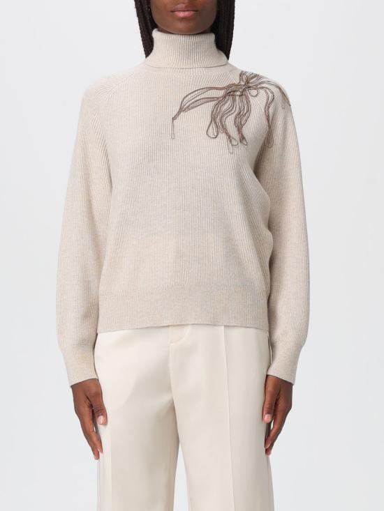 25FW 브루넬로 쿠치넬리 터틀넥 M12218903 C9731 Beige