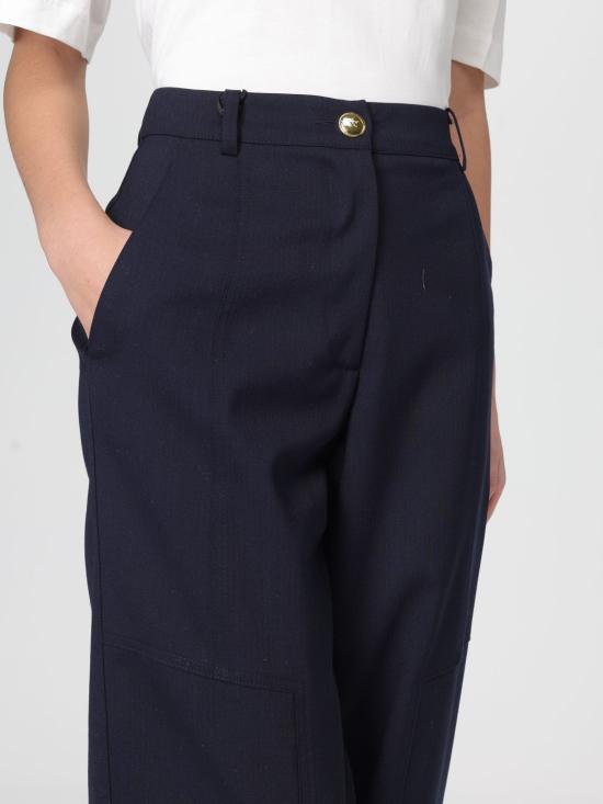 25FW 핑코 스트레이트 팬츠 105533A2SN G02 Blue - PINKO