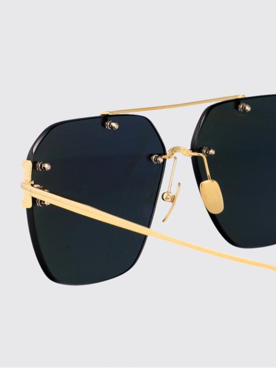 26SS 린다페로우 선글라스 LFL1312C1SUN YELLOWGOLD DEEPGREEN Gold - LINDA FARROW