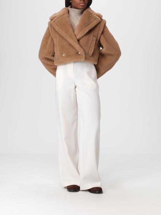 25FW 막스마라 산토스 테디 크롭 자켓 2521036012600 001 Beige - MAX MARA