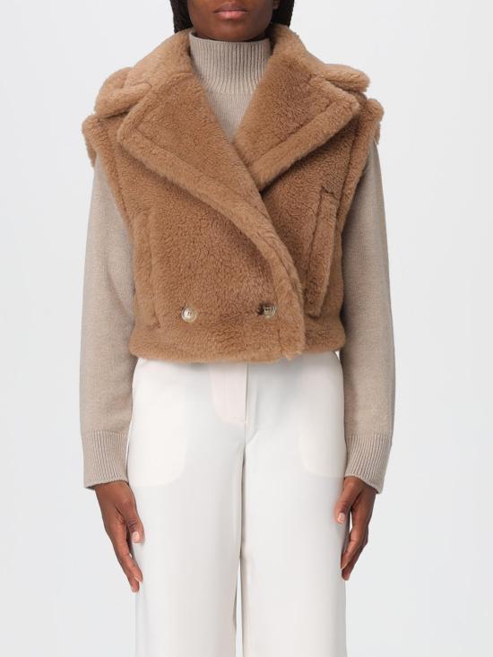 25FW 막스마라 산토스 테디 크롭 자켓 2521036012600 001 Beige - MAX MARA