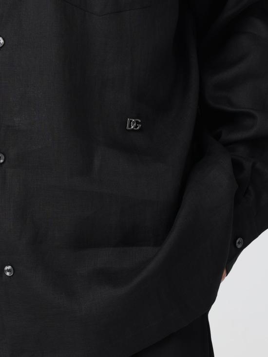 25FW 돌체앤가바나 긴팔 셔츠 G5KJ0TFU4IK N0000 Black - DOLCE & GABBANA