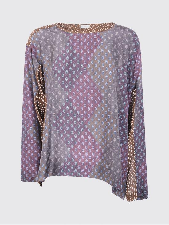 25FW 드리스 반 노튼 블라우스 2520107222127 358 Burgundy