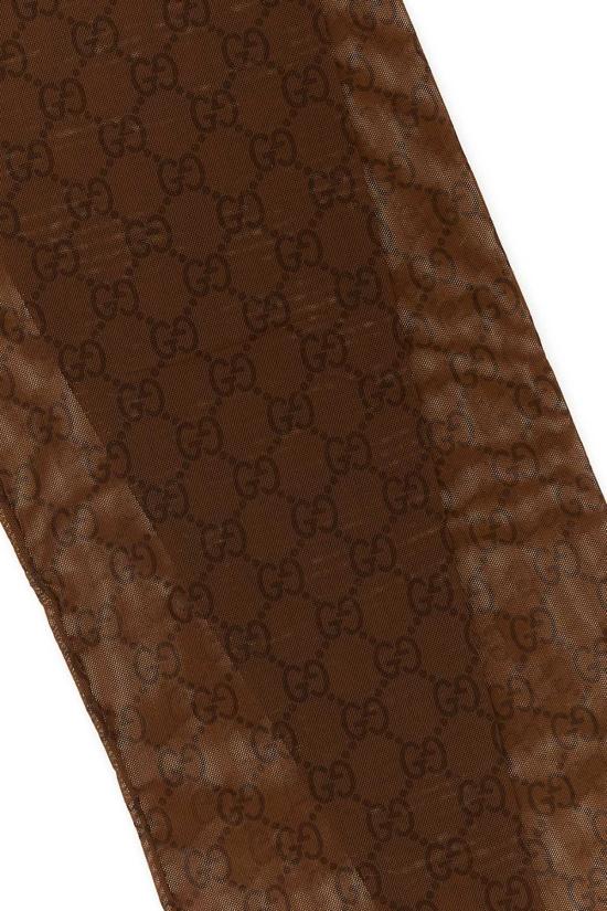 25FW 구찌 프린티드 스트레치 나일론 타이즈 8497203GAN9 2500 Brown - GUCCI