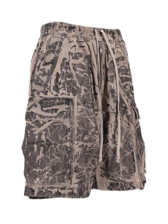 25FW 릭 오웬스 숏팬츠 DU02E7369DWF 59 BLACK WASHED FOIL - RICK OWENS