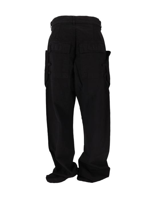 25FW 릭 오웬스 스트레이트 팬츠 DU02E7368CL 09 BLACK - RICK OWENS