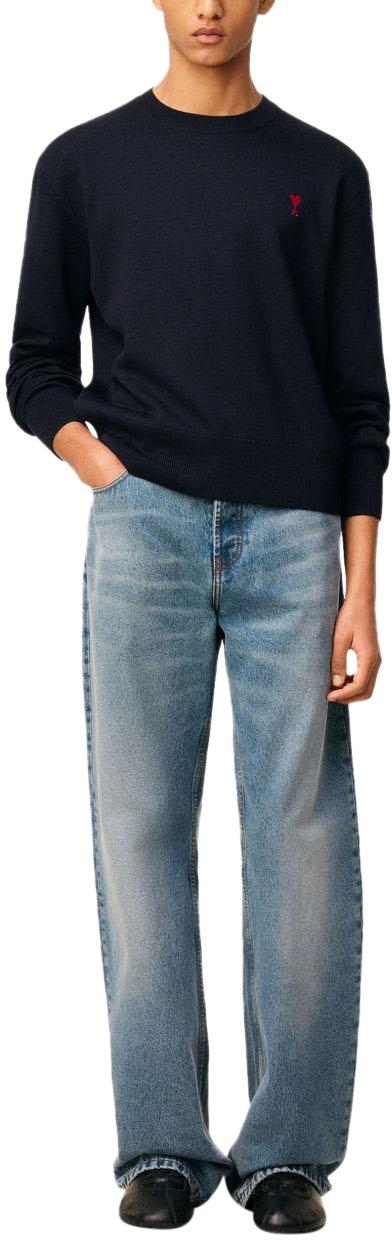 26SS 아미 ADC 크루넥 스웨터 HKS826001414 BLUE - AMI