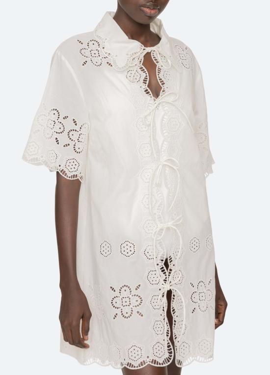  씨뉴욕 비치용품 시 니 바베트 커버업 화이트 - SEA NY