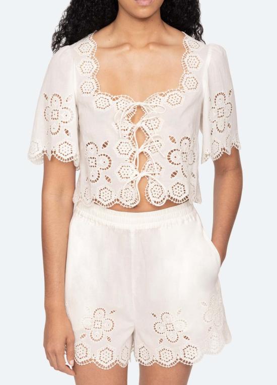  씨뉴욕 블라우스 시 니 바베트 탑 화이트 - SEA NY