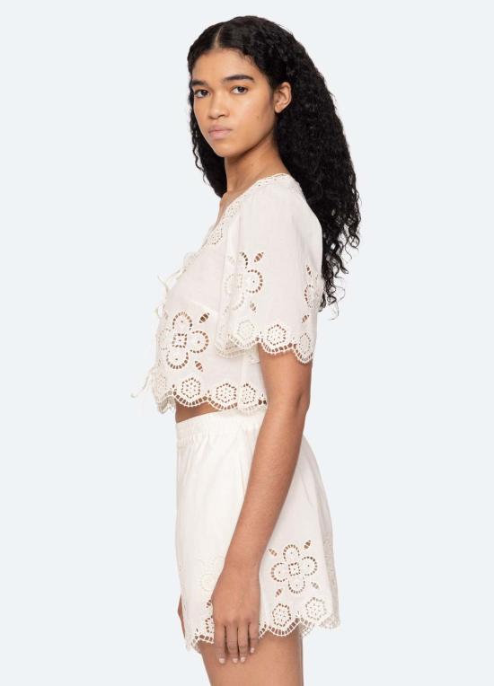  씨뉴욕 블라우스 시 니 바베트 탑 화이트 - SEA NY