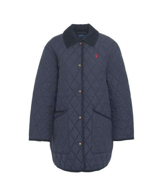 25FW 폴로 랄프로렌 로고 자수 다운 코트 211 971180 003 NAVY BLU