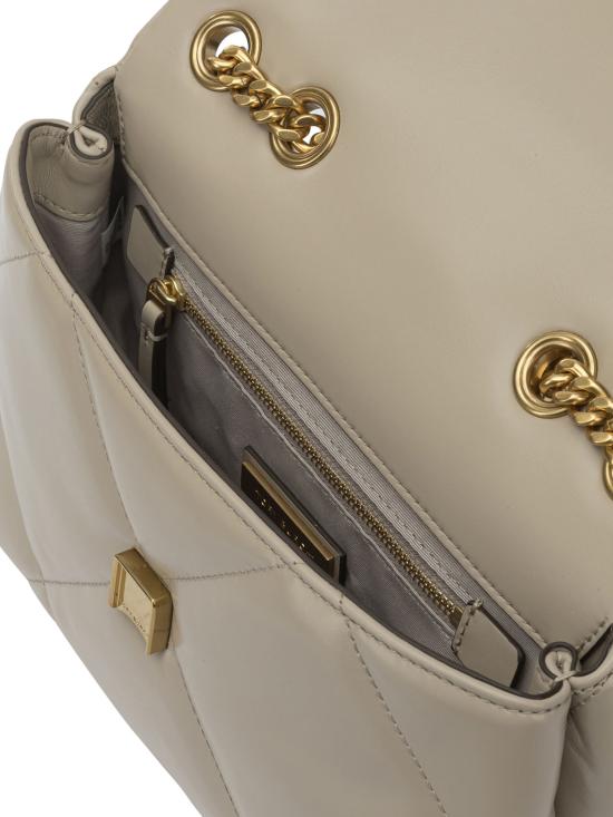 26SS 토리버치 스몰 키라 다이아몬드 퀼트 컨버터블 숄더백 154706251 Beige - TORY BURCH