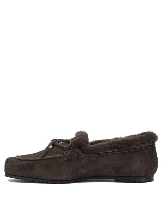 26FW 에이드 로퍼 JASPERCOW SUEDE LEATHER SHEARLINGMOKA Brown - AEYDE