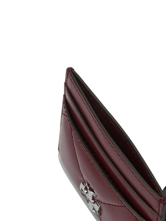 26SS 토리버치 키라 다이아몬드 퀼트 카드 홀더 154993600 Red - TORY BURCH