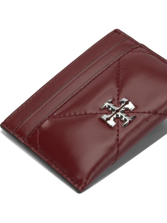 26SS 토리버치 키라 다이아몬드 퀼트 카드 홀더 154993600 Red - TORY BURCH
