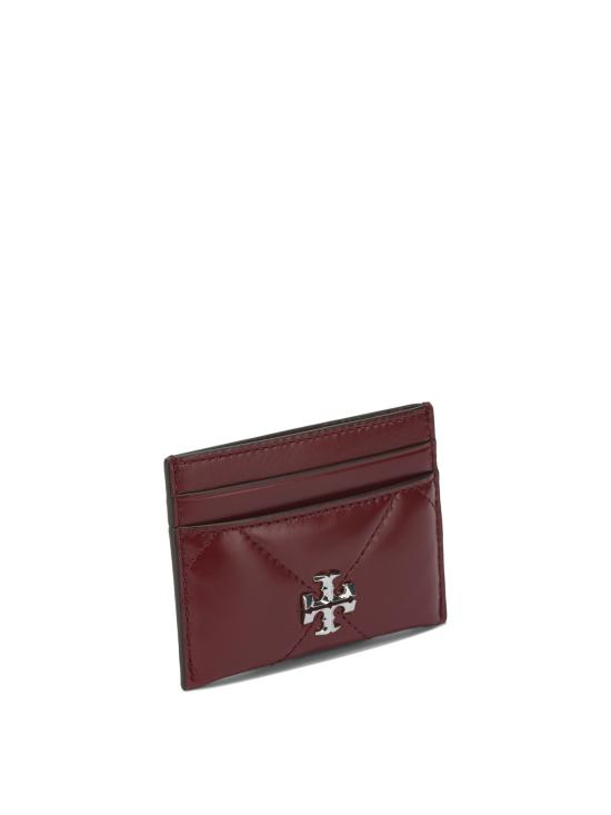 26SS 토리버치 키라 다이아몬드 퀼트 카드 홀더 154993600 Red - TORY BURCH