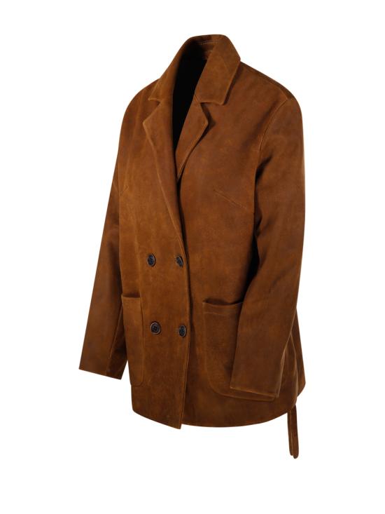 25FW 살바토레 산토로 가죽 자켓 49022 D CAMEL - SALVATORE SANTORO