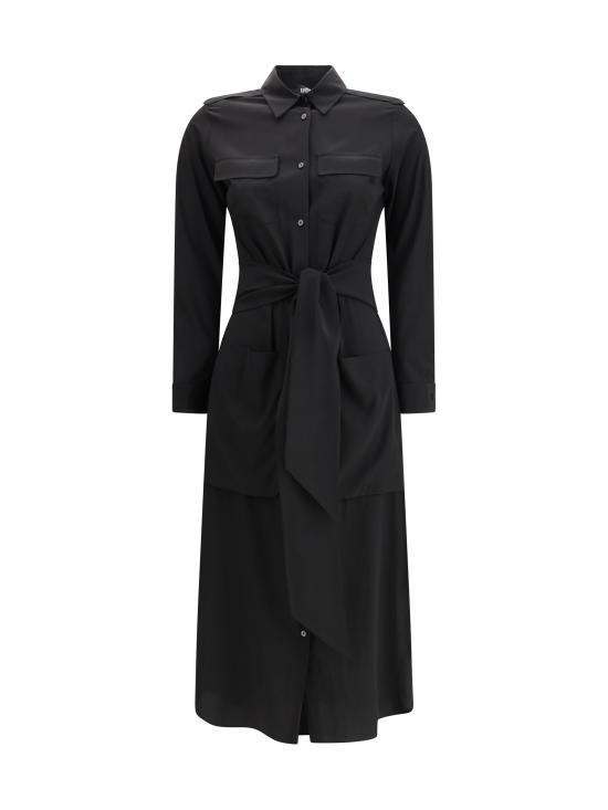 25FW 엘라 롱 원피스 PDR75MCREPE 3 BLACK