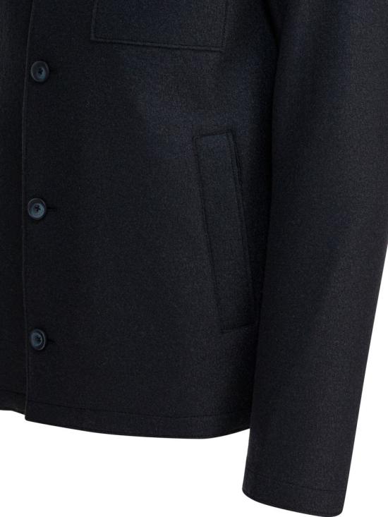 25FW 에르노 펠트 울 리조트 셔츠 자켓 GI00090UR333729287 BLUE - HERNO