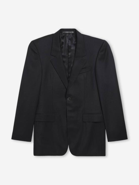 25FW 발렌시아가 스탠다드 테일러드 싱글 자켓 스탠다드 테일러드 싱글  850759TPT07 1038NEW BLACK Black