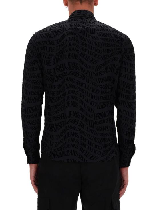 25FW 베르사체 긴팔 셔츠 79GAL2R0 NS703899 Black - VERSACE