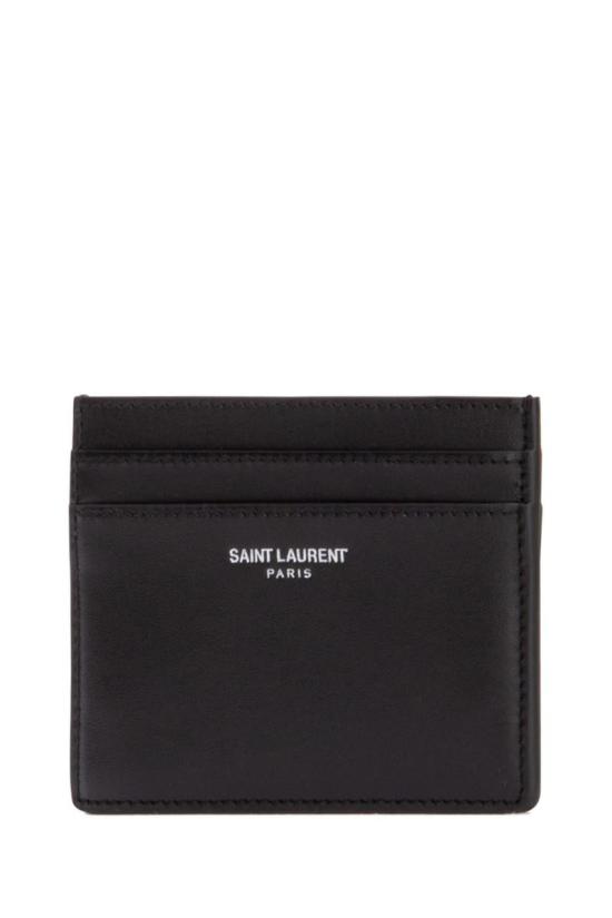  생로랑 스무스 레더 로고 3759460U90N 1000 - SAINT LAURENT