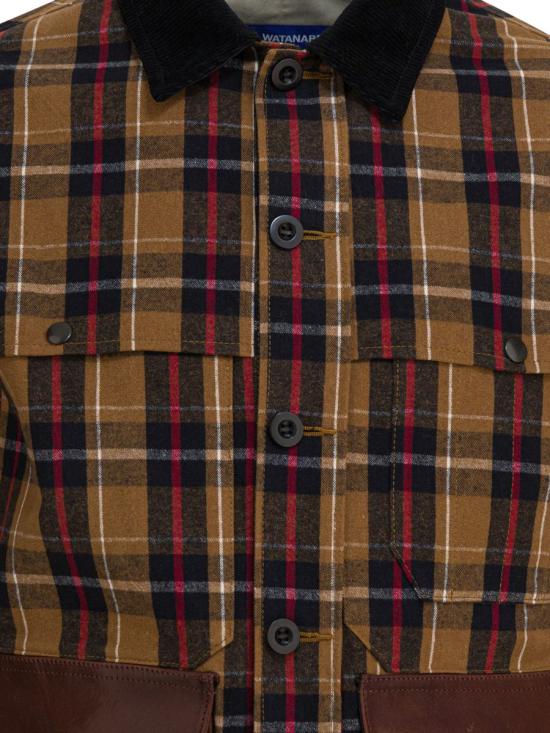 25FW 와타나베 준야 자켓 WP J024 W251 BGE BLK RED X BROWN - JUNYA WATANABE