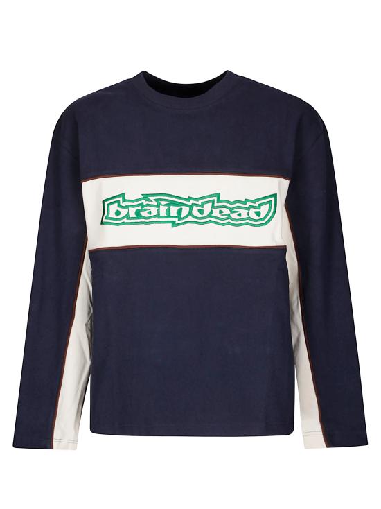 25FW 브레인데드 긴팔 티셔츠 F25T010045 NAVY