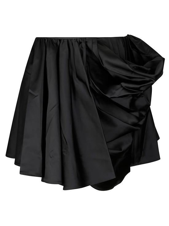 25FW 가니 숏 스커트 W1054 099 Black