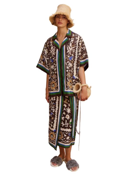  알레메 블라우스 알레마이스 마록 릴렉스 셔츠 - ALEMAIS