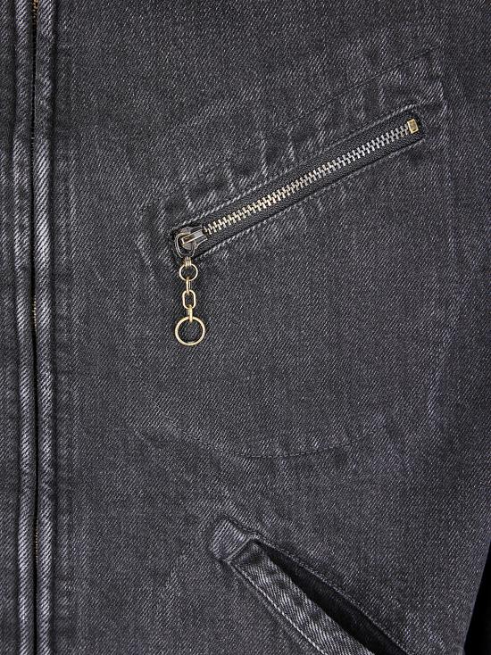 25FW 마르지엘라 리브드 칼라 데님 자켓 리브드 칼라 데님  S50AM0650M30040 961 Washed black - MAISON MARGIELA