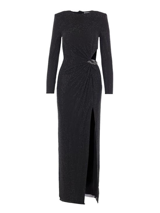 25FW 셀프 포트레이트 롱 원피스 SC25004XB BLACK