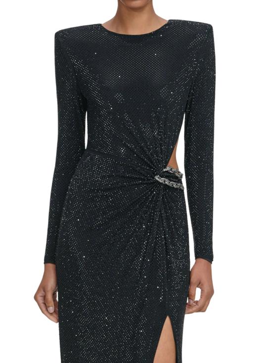 25FW 셀프 포트레이트 롱 원피스 SC25004XB BLACK - SELF PORTRAIT