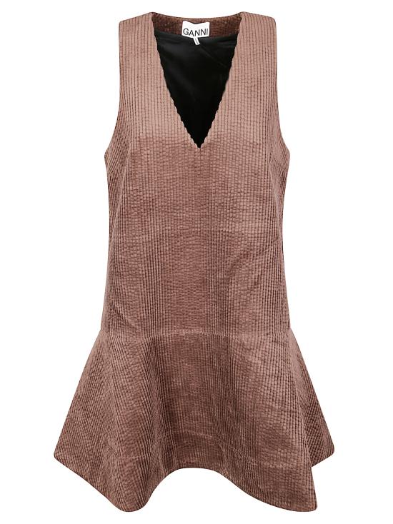 25FW 가니 숏 원피스 W0985 979 Chicory Coffee