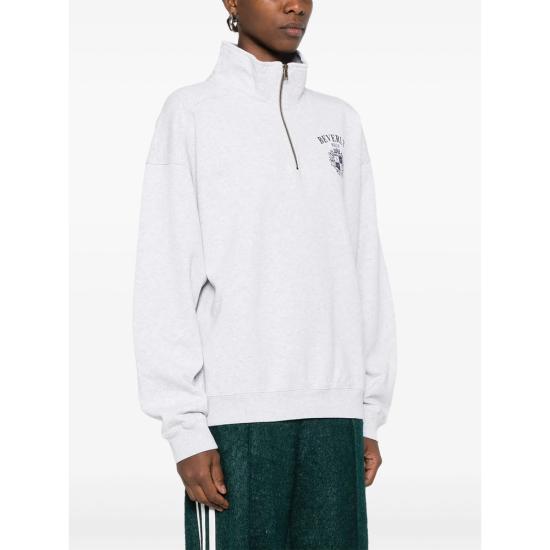 26SS 스포티앤리치 긴팔 티셔츠 ST09364256GY HEGRE GREY WHITE - SPORTY & RICH