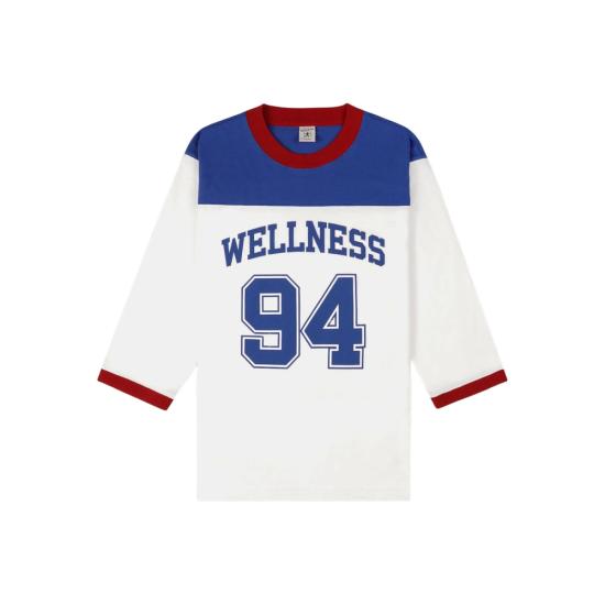 26SS 스포티앤리치 반팔 티셔츠 TO09664037WH WHRUB WHITE BLUE