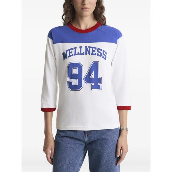 26SS 스포티앤리치 반팔 티셔츠 TO09664037WH WHRUB WHITE BLUE - SPORTY & RICH