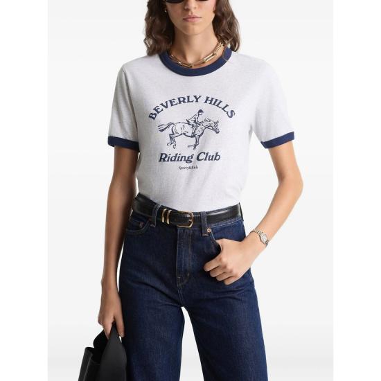 26SS 스포티앤리치 반팔 티셔츠 TO07364255GY HGRDN NEUTRALS - SPORTY & RICH