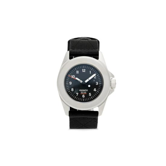26SS Unimatic 손목시계 UT4 TOOLWATCH BLACK SILVER