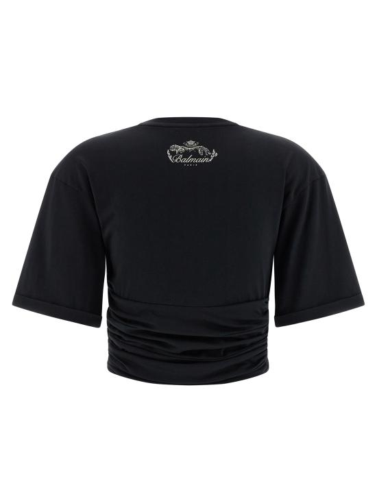 25FW 발망 탑 FF0EE012GF23EDY Black - BALMAIN