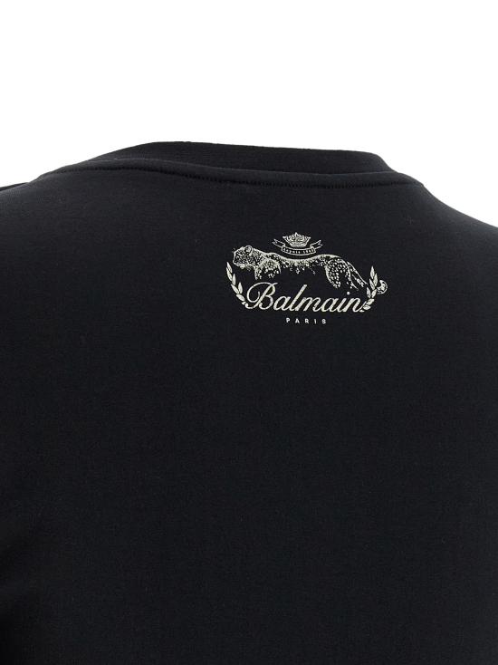 25FW 발망 탑 FF0EE012GF23EDY Black - BALMAIN