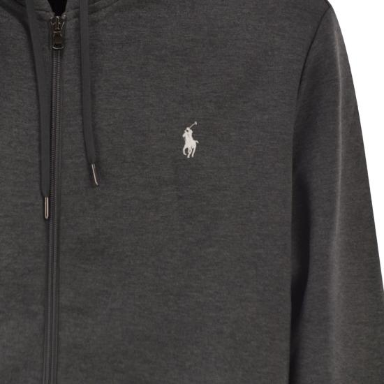 25FW 폴로 랄프로렌 더블 니트 후드 집업 710881517 ANTHRACITE - POLO RALPH LAUREN