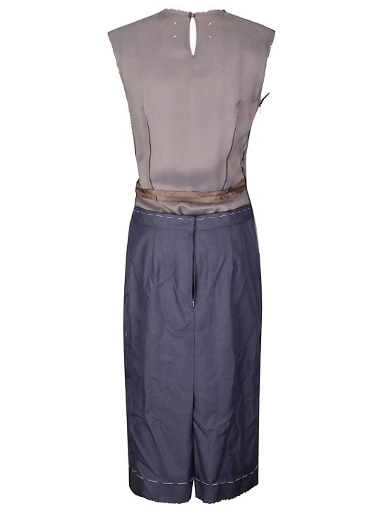 25FW 마르지엘라 미디 원피스 S51DD0040MTN091 524 Blue Chocolate - MAISON MARGIELA