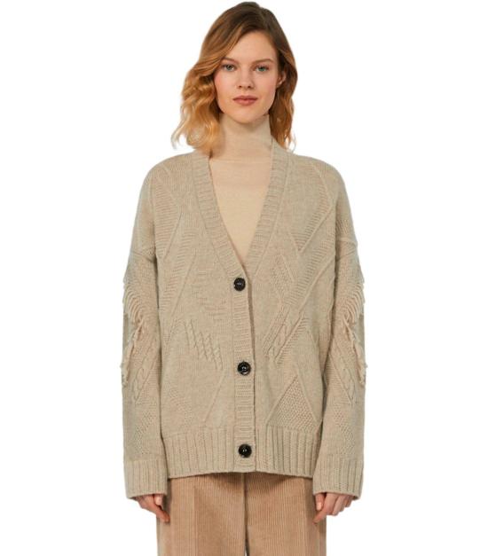 25FW 위켄드막스마라 가디건 2525346052600 003 XS Beige - WEEKEND MAX MARA